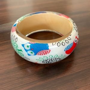 Retro Vintage Owl Plastic Bracelet